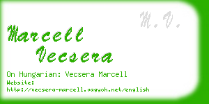 marcell vecsera business card